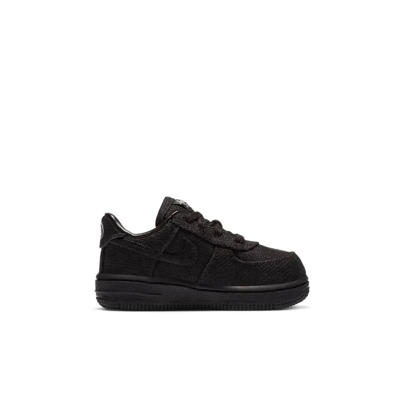 Nike x Stussy Air Force 1 Low Black (TD) (2020) (DC8306-001)