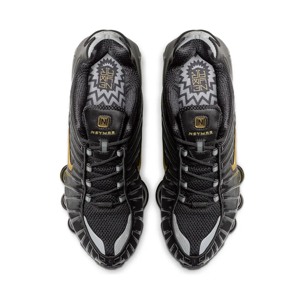Nike Shox TL Neymar Black/Metallic Gold-Metallic Silver (BV1388-001)