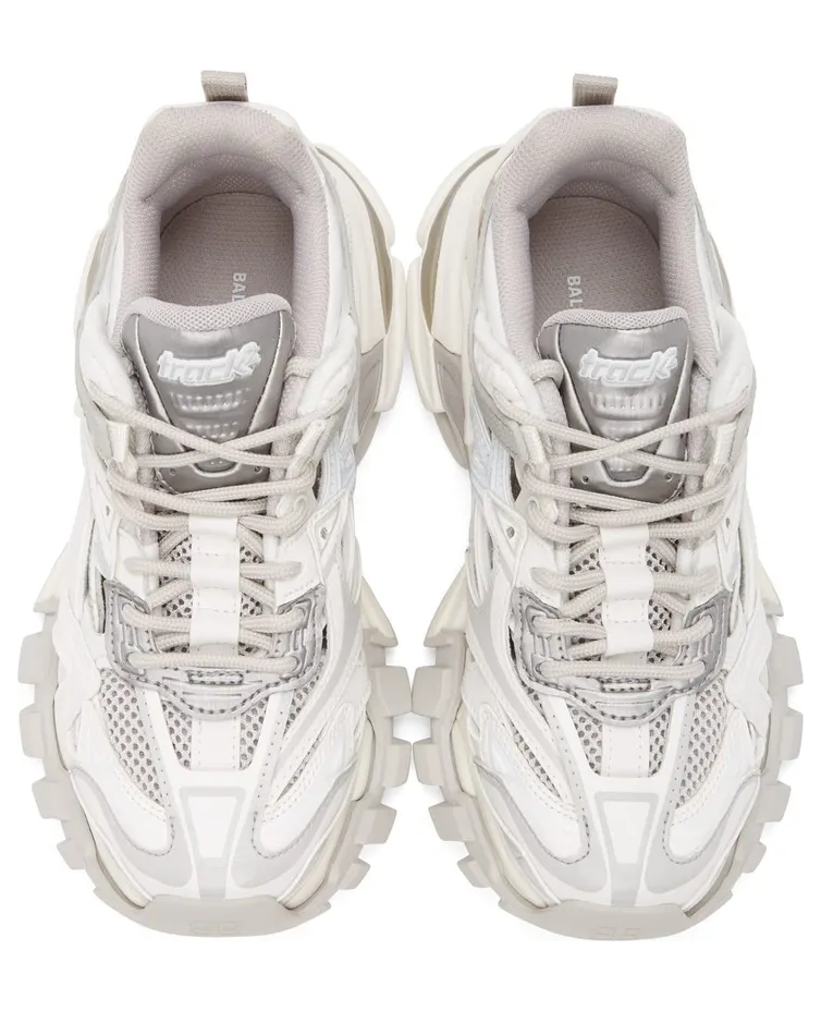Balenciaga White & Grey Track 2.0 Sneakers (568615 W3AE1) (5)
