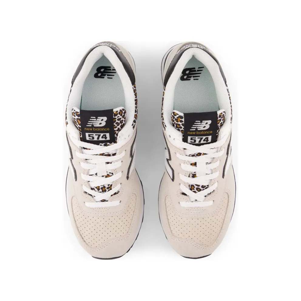 New Balance 574 Grey Black Leopard Print (WL574AY2)
