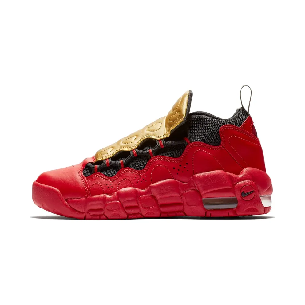 Nike Air More Money University Red Metallic Gold (GS)