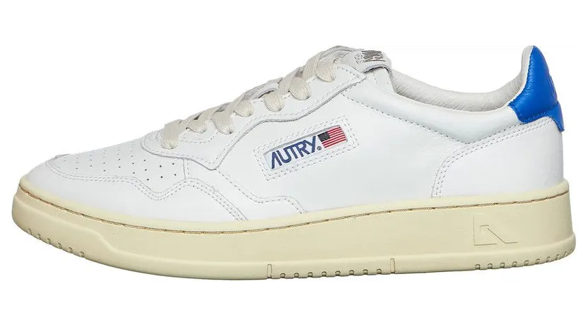 Autry Medalist Low Leather / Leather White / Princess Blue (AULMLL46)