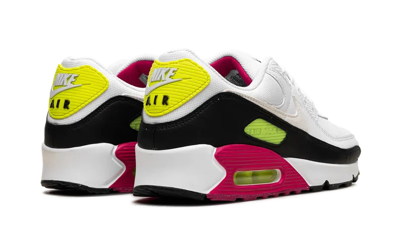 Nike Air Max 90 “White Volt Rush Pink” (DQ4071-100)