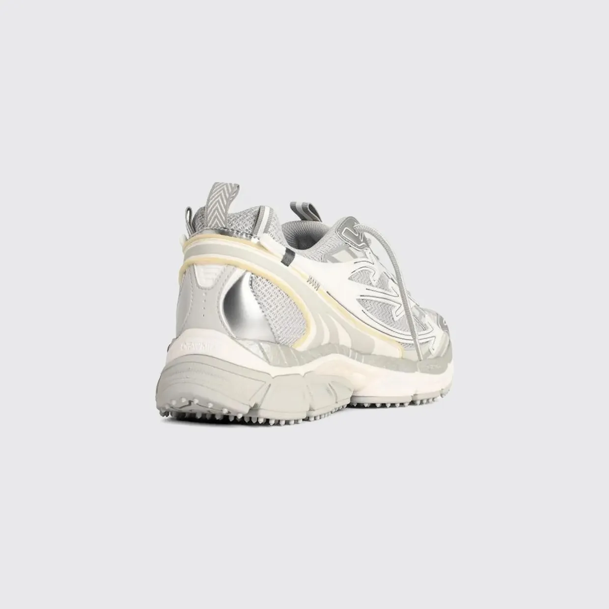Off-White Be Right Back Leather and Mesh Sneakers Grey (M295C9F0010972) (2)