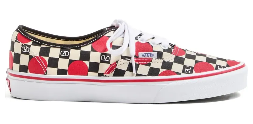 Valentino Garavani x Vans VLogo Checkerboard low-top sneakers met stippen – Beige (YS0M23WHX)