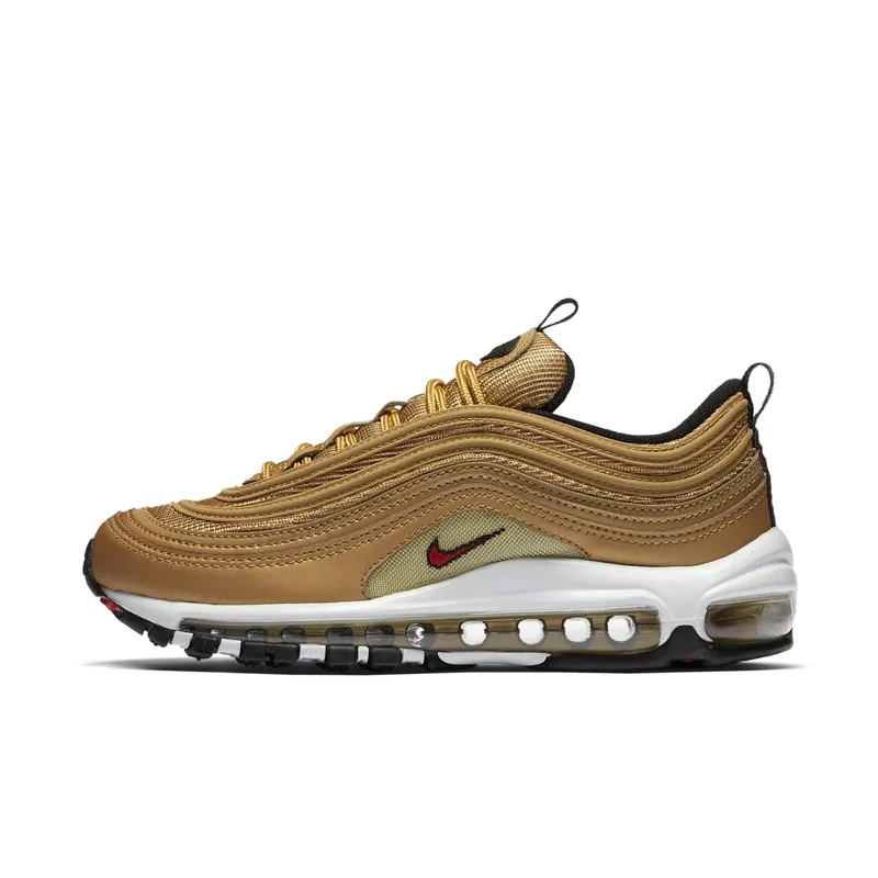Nike Air Max 97 Metallic Gold (W) (2017/2018) Metallic Gold/Varsity Red-White-Back (885691-700)