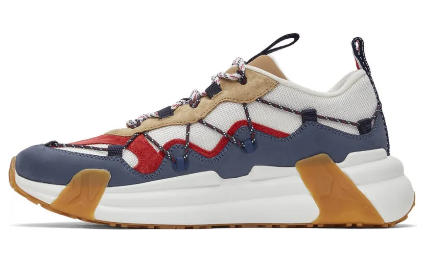 Moncler White & Navy Compassor Sneakers (4M743 – 00 – 02SY8) (3)