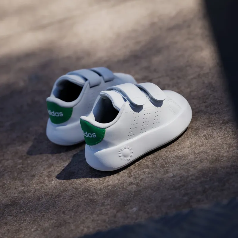 adidas Advantage Kids Cloud White / Cloud White / Green (ID5286)