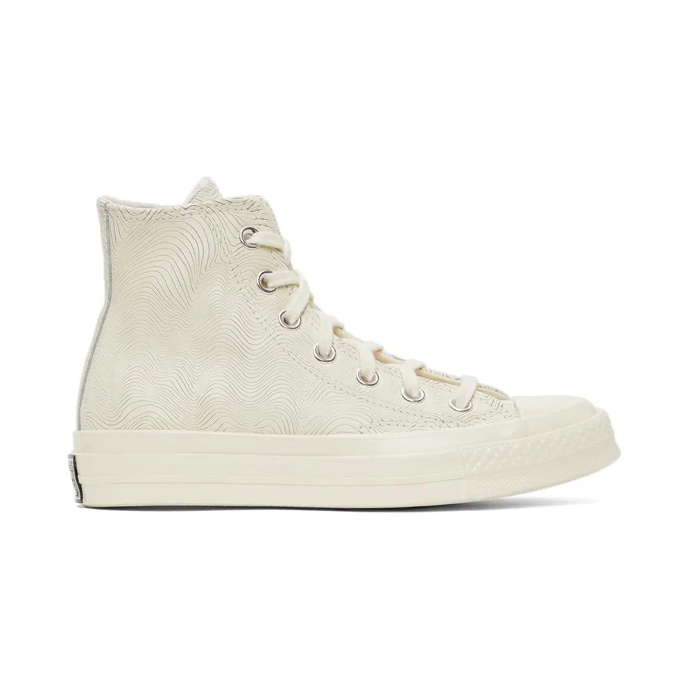 Converse Beige Leather Chuck 70 High Sneakers (171460C)