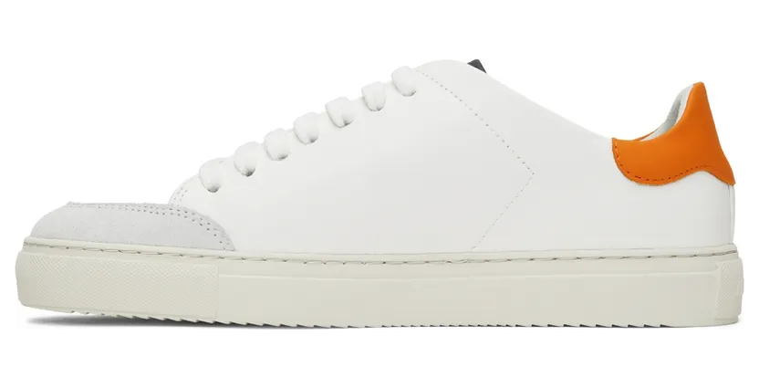 Axel Arigato White & Orange Clean 90 Triple Sneakers (28487) (3)