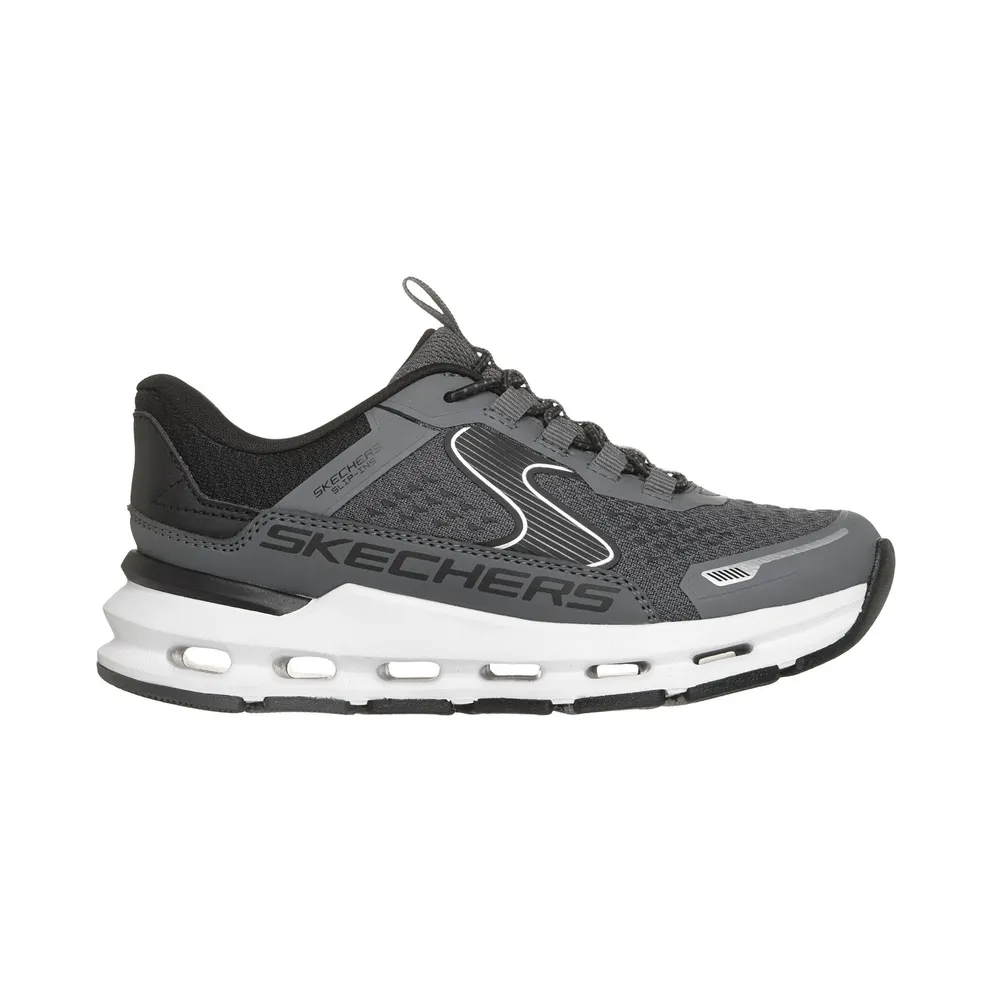 Skechers Slip-ins: Glide-Step Plus – Vista-Lane Sneaker Houtskool/Schwarz