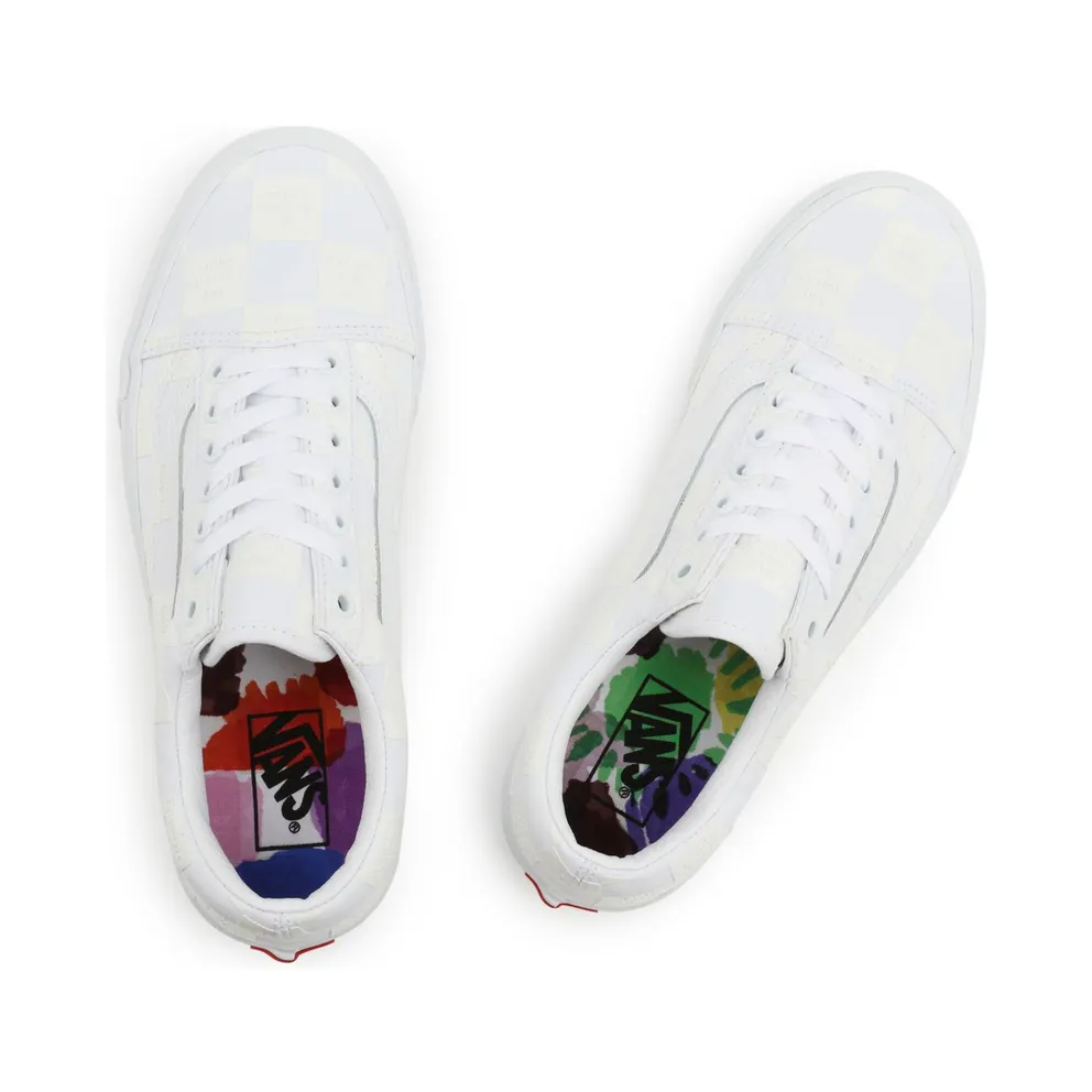 VANS Diy Checkerboard Old Skool Shoes White (VN0A5KRF8AX)