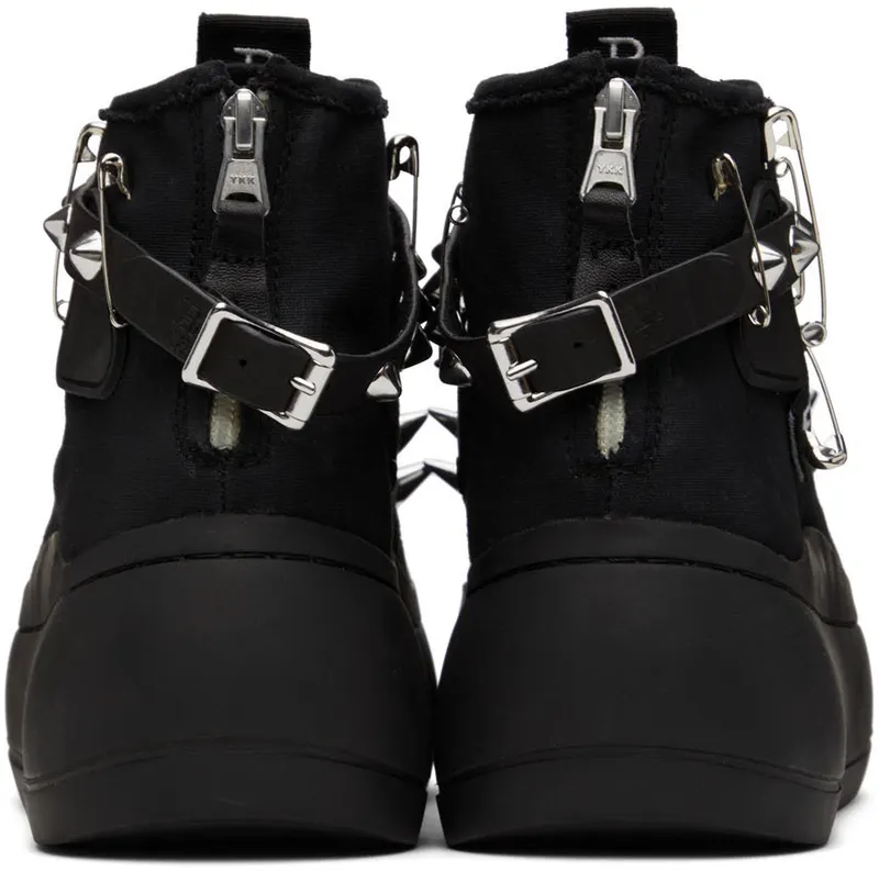 R13 Black Studded Kurt High-Top (R13MS5029-S001C)
