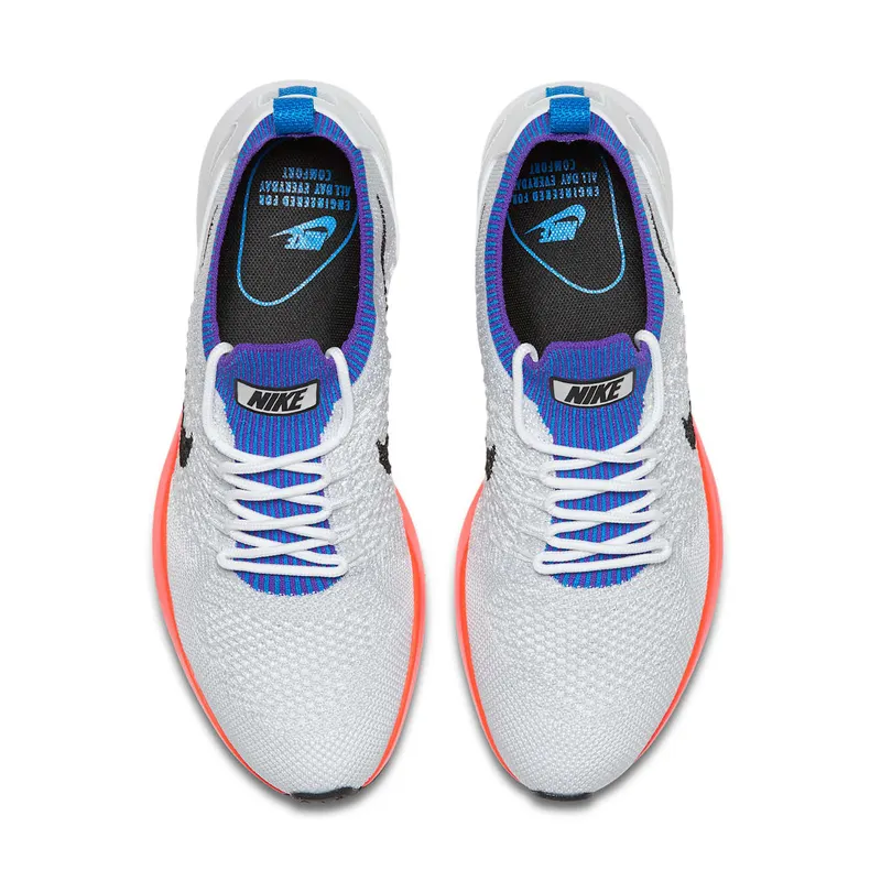 Nike Mariah Flyknit Racer Hyper Crimson (W) White/Hyper Crimson-Pure Platinum (917658-100)