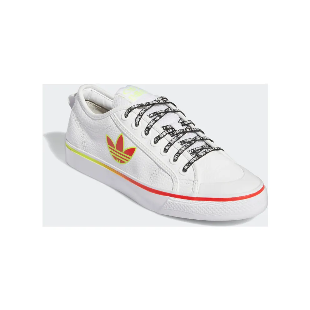 adidas Nizza Trefoil Cloud White / Vivid Red / Solar Yellow (GX1465)