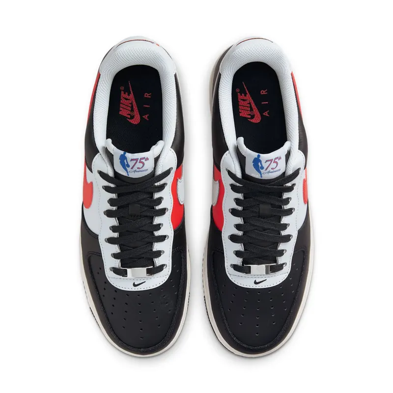 Nike x NBA Air Force 1 Low 5th Anniversary Chile Red – “Black / Grey Fog-chile Red-sail” (DC8874-001)