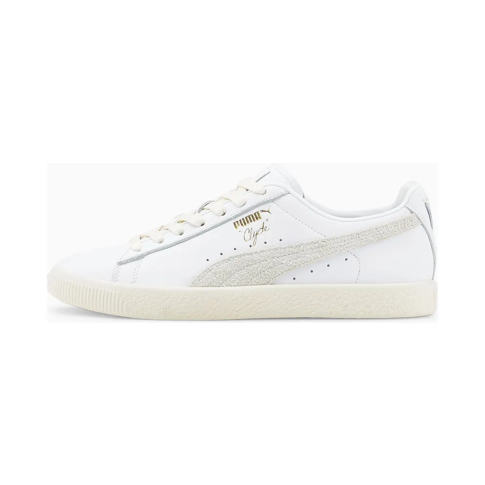 Puma Clyde Base Gold/White (390091-01)