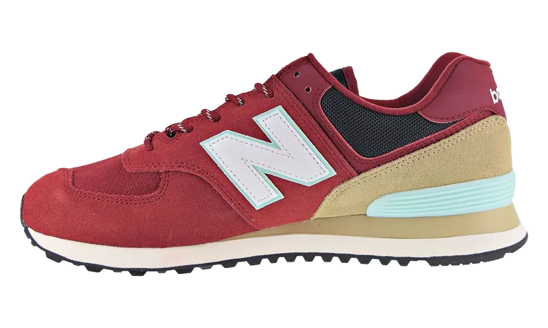 New Balance 574 “Dark Red / Brown / Teal” (ML574JHQ)