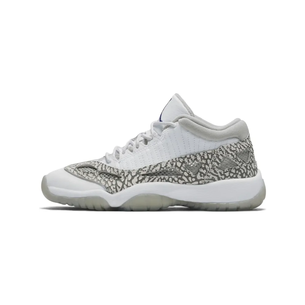 Jordan 11 Retro Low IE Cobalt 2015 (GS) White/Cobalt/Zen Grey (768873-102)