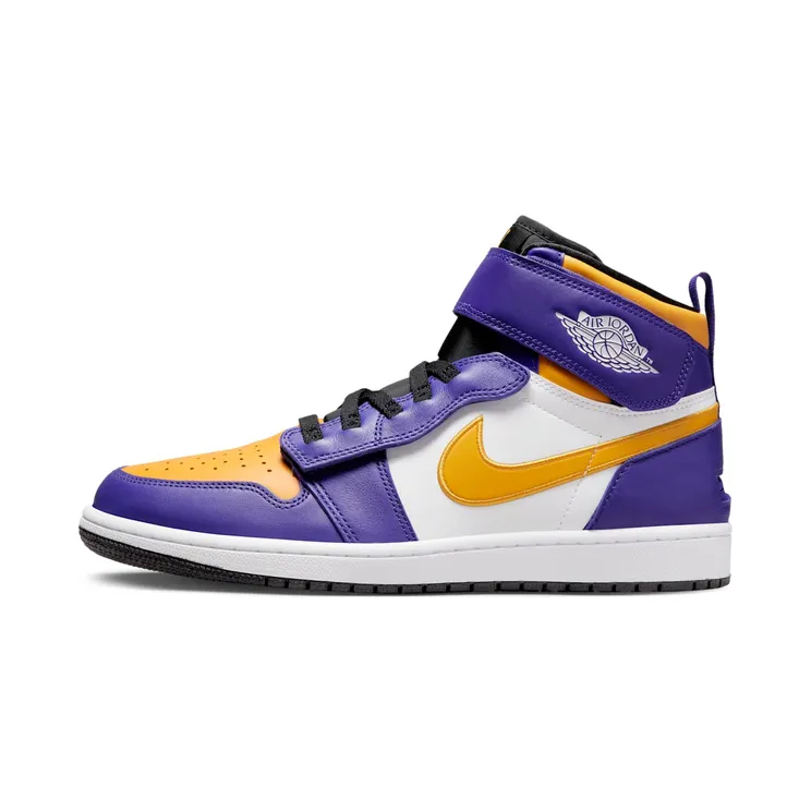 Jordan 1 High FlyEase Lakers “Dark Concord / White / Black / Taxi” (CQ3835-517)
