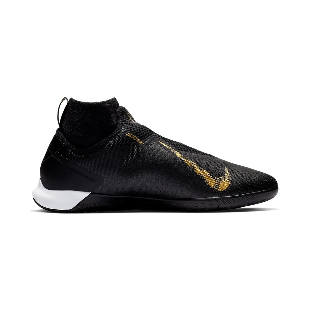 Nike React Phantom VSN Pro DF IC “Black / Metallic Vivid Gold” (AO3276-077)