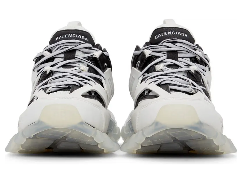 Balenciaga Black & White Track Sneakers (647742-W3BZ2-9010) (2)