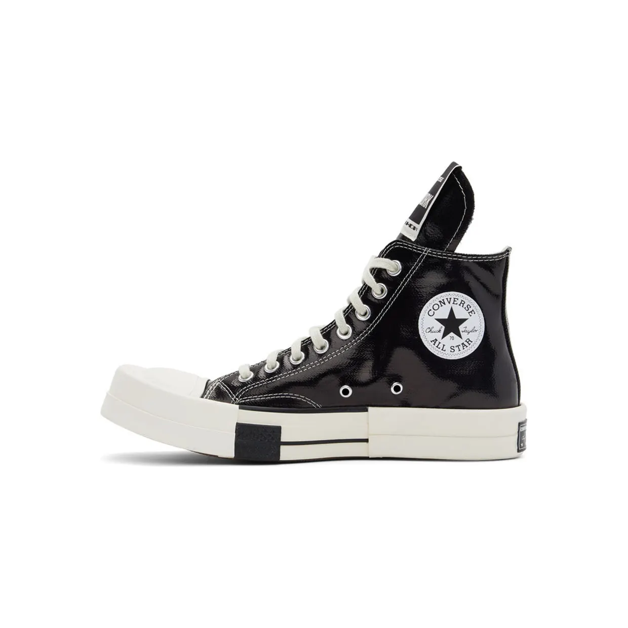 Rick Owens Drkshdw Black Converse Edition Turbodrk Chuck 70 Hi Sneakers (DC01BX291 A01R0) (3)