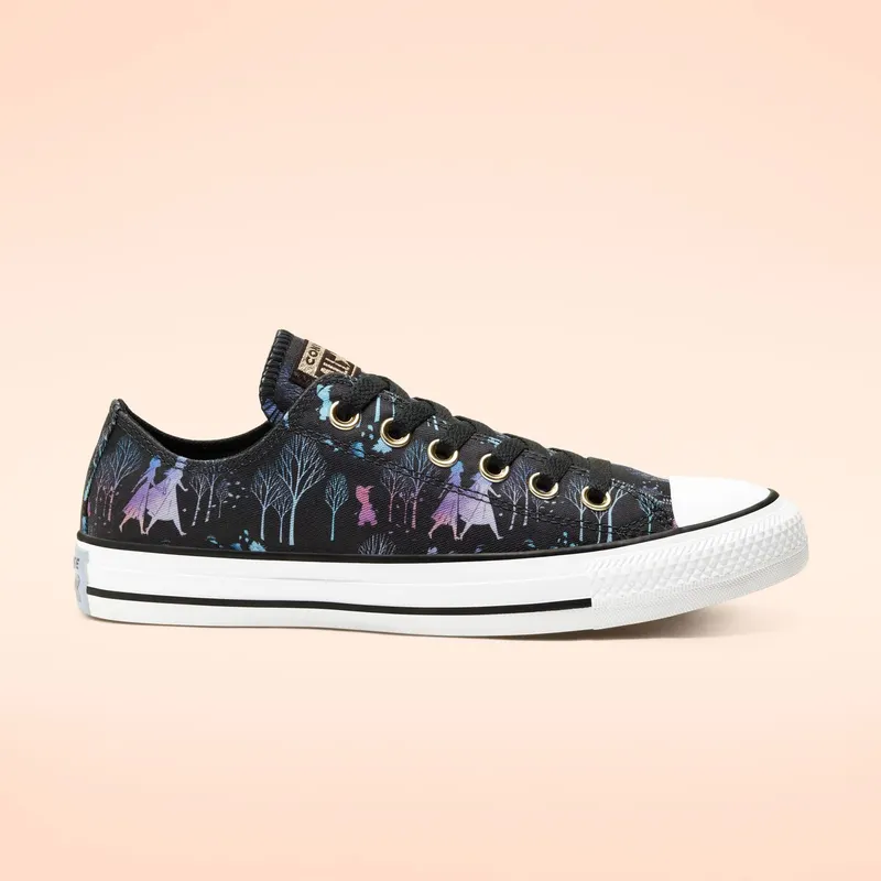 Converse Chuck Taylor All-Star Low Frozen 2 Black Black/Multi-White (167359C)