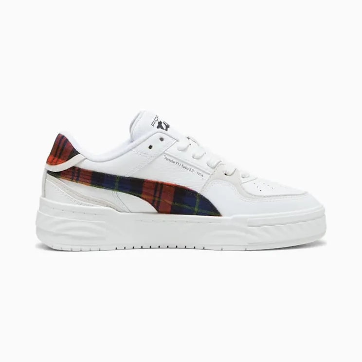 Puma CA Pro Porsche Legacy Tartan Formstrip White Redmazing (308418-01)