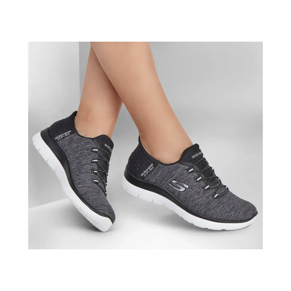 Skechers Slip-ins: Summits – Dazzling Haze Sneaker Black/White