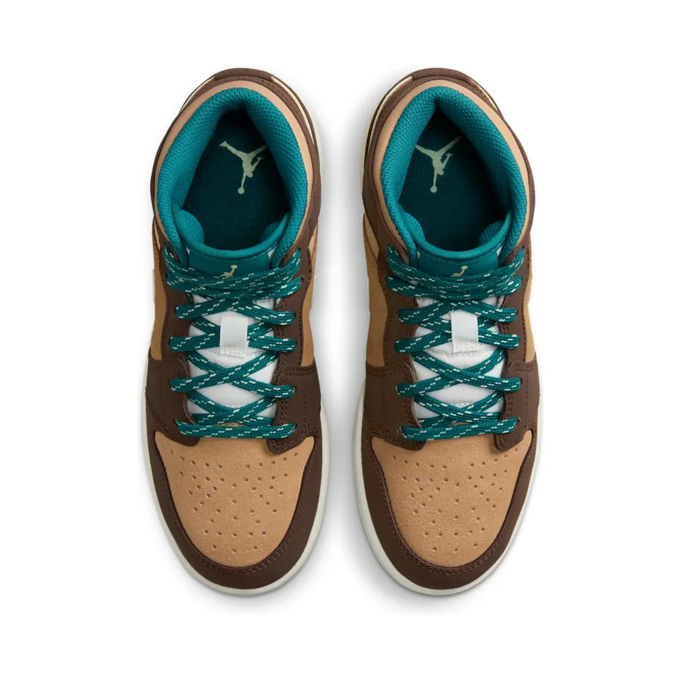 Nike Air Jordan 1 Mid SE Cacao Wow (GS) (DZ6335-200)