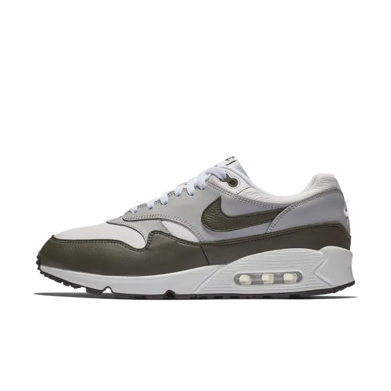 Nike Air Max 90/1 White Cargo Khaki White/Cargo Khaki-Black (AJ7695-107)