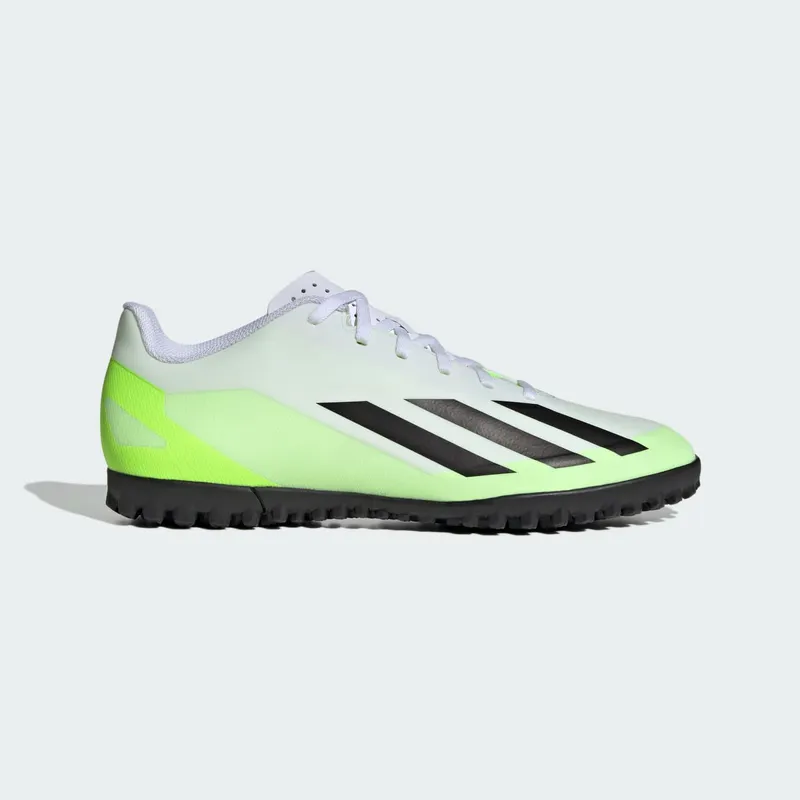 adidas X Crazyfast.4 Turf Cloud White Core Black Lucid Lemon (IE1583)