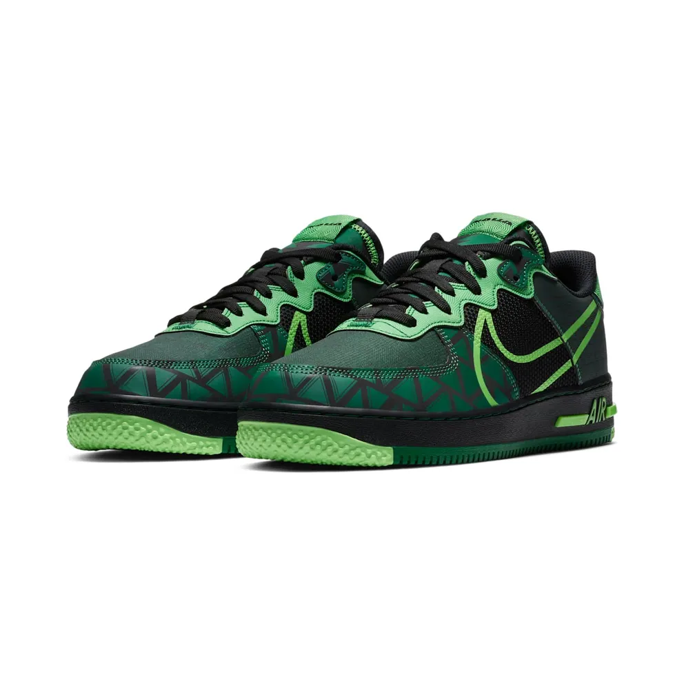 Nike Air Force 1 React Naija Black/Pine Green-Green Strike (CW3918-001)