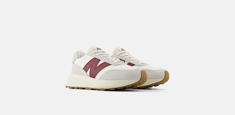 New Balance 370 Sea Salt Classic Crimson Gum (U370CB)
