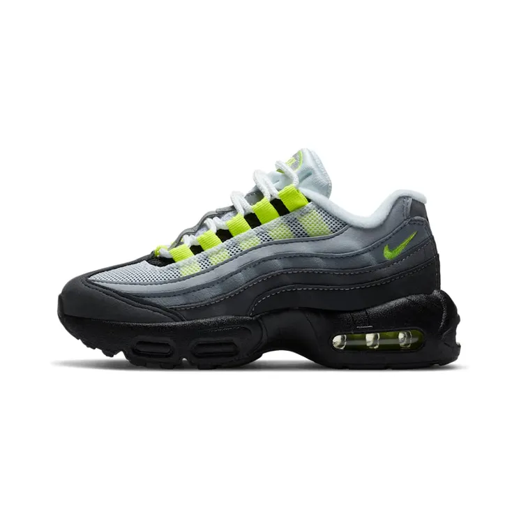 Nike Air Max 95 OG Neon 2020 (PS) “Black / Light Graphite / Medium Grey / Neon Yellow” (CZ0948-001)