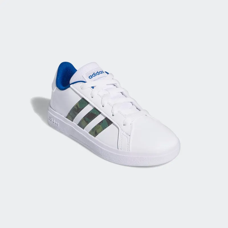 Adidas Grand Court Lifestyle Lace Tennis Cloud White / Green Oxide / Royal Blue (GV6796)