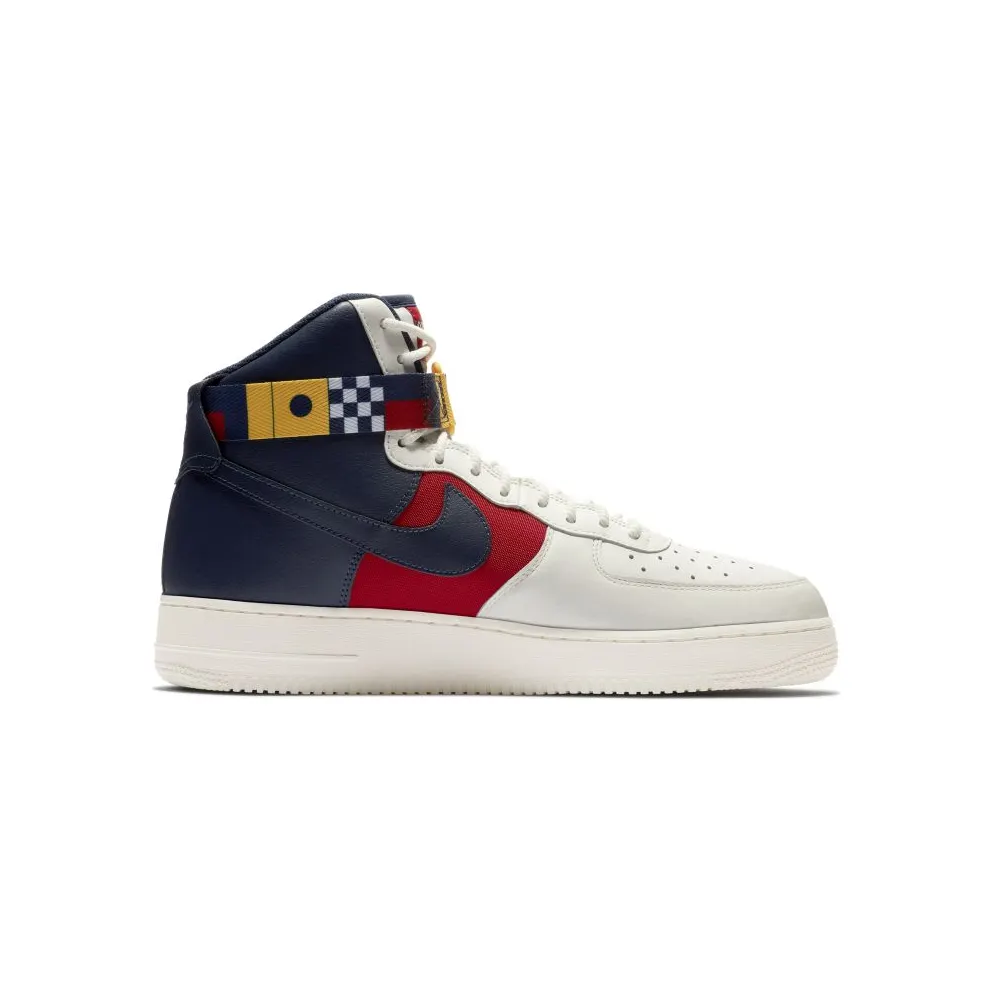 Nike Air Force 1 High Nautical Redux Sail/Midnight Navy-Gym Red-Midnight Navy-University Gold (AR5395-100)