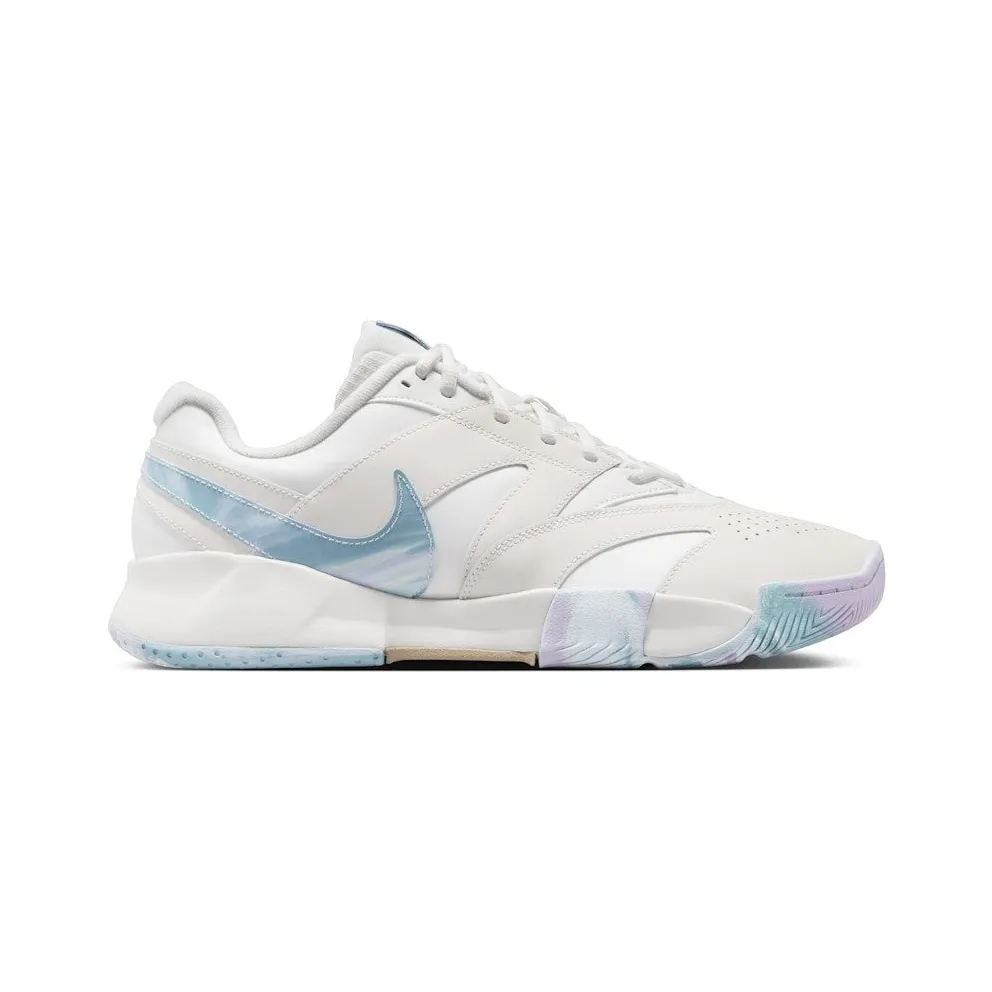 Nike Court Lite 4 Premium Leather Summit White Phantom Denim Turquoise Hemp (FV3982-100)