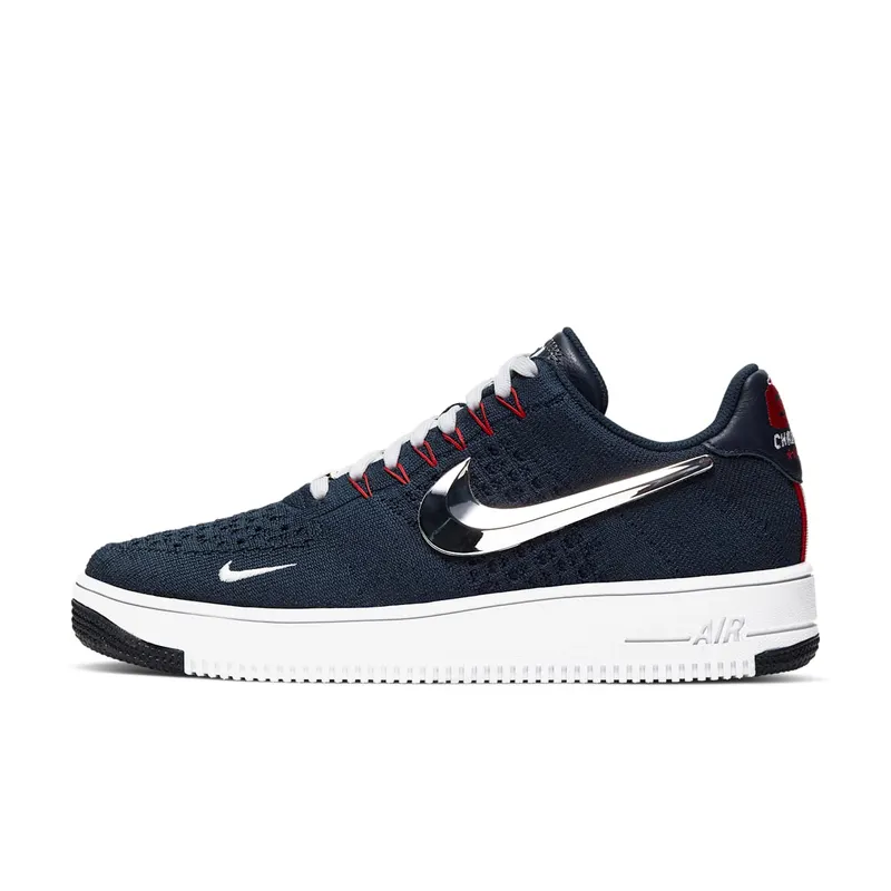 Nike  Air Force 1 Ultra Flyknit Patriots 6X Champs College Navy/University Red-White-Chrome (CU9335-400)