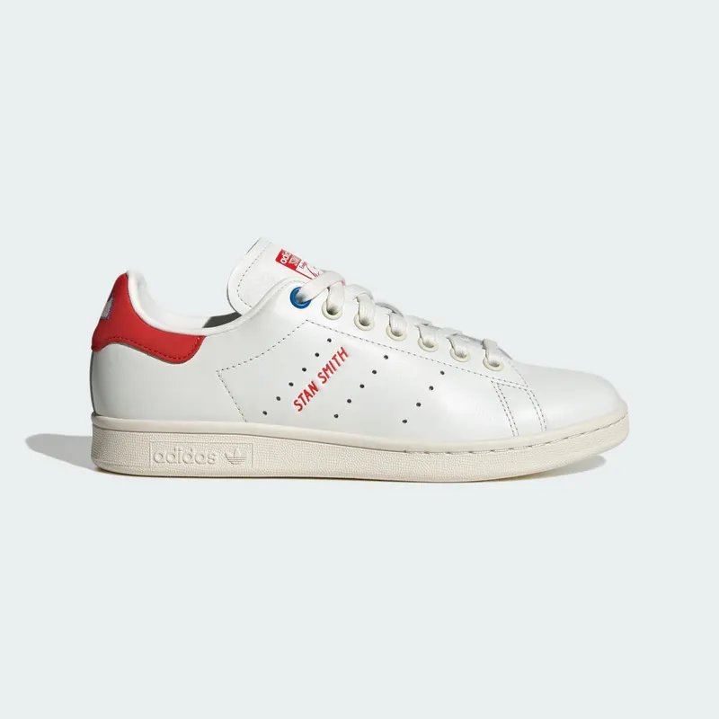Adidas Stan Smith Core White / Red / Bright Blue (ID4542)