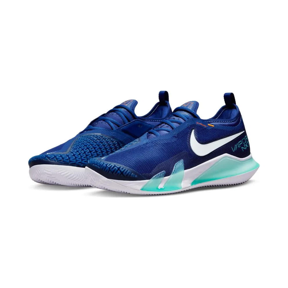 NikeCourt React Vapor Nxt (gravel) “Deep Royal Blue / Dynamic Turquoise / Magma Orange / White” (CV0726-414)