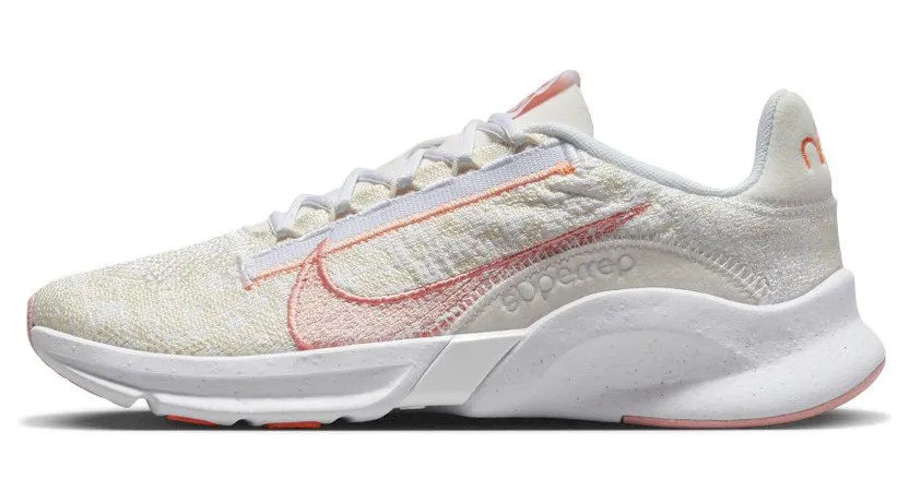 Nike SuperRep Go 3 Flyknit Next Nature Trainingsschoenen voor dames Wit (DH3393-101)