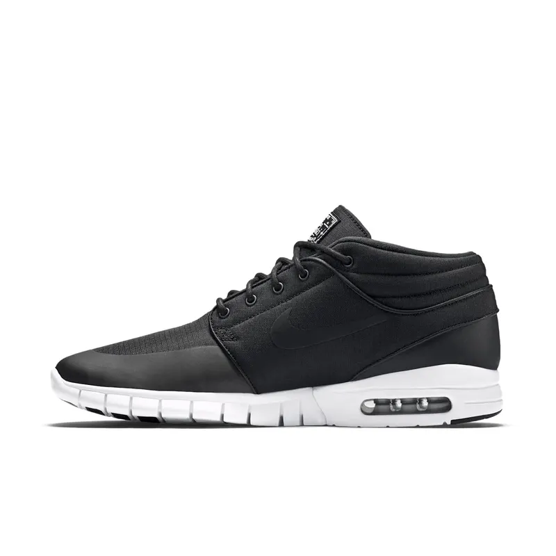Nike SB Stefan Janoski Max Mid Black White Black/Black-Metallic Silver-White (807507-001)