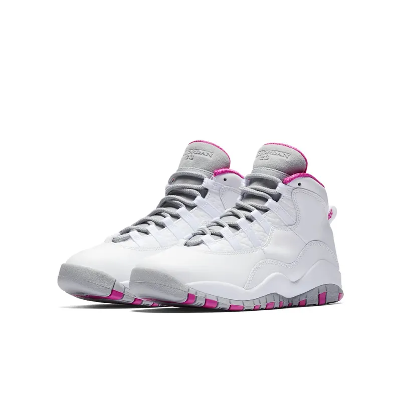 Jordan 10 Retro Maya Moore (GS) White/White-Fuchsia Flash-Wolf Grey (AA2900-159)