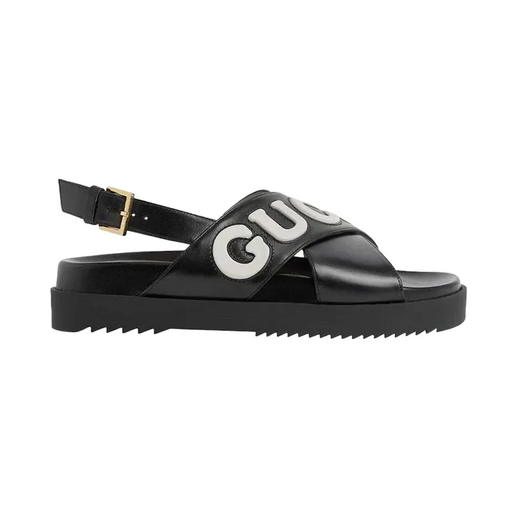 Gucci Crossover Sandal Black (738691 AAB3J 1363)