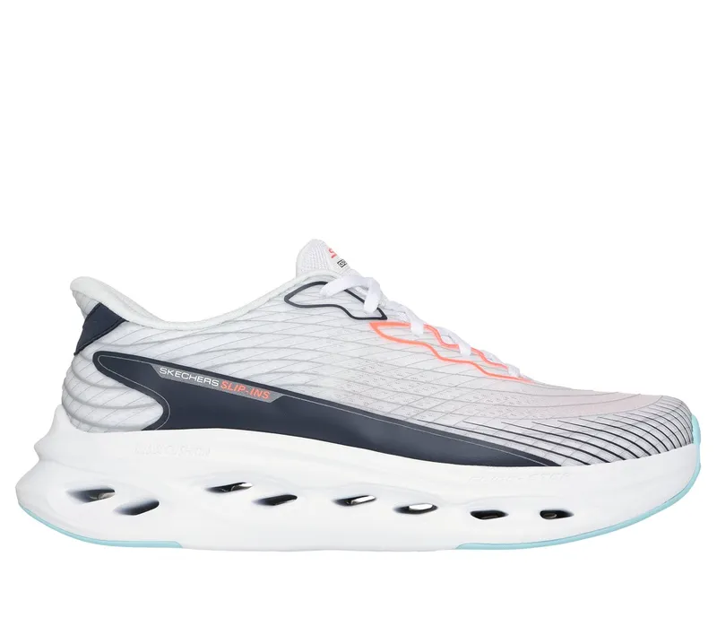 Skechers Slip-ins: Max Cushioning Glide-Step – Sapphire Sneaker White