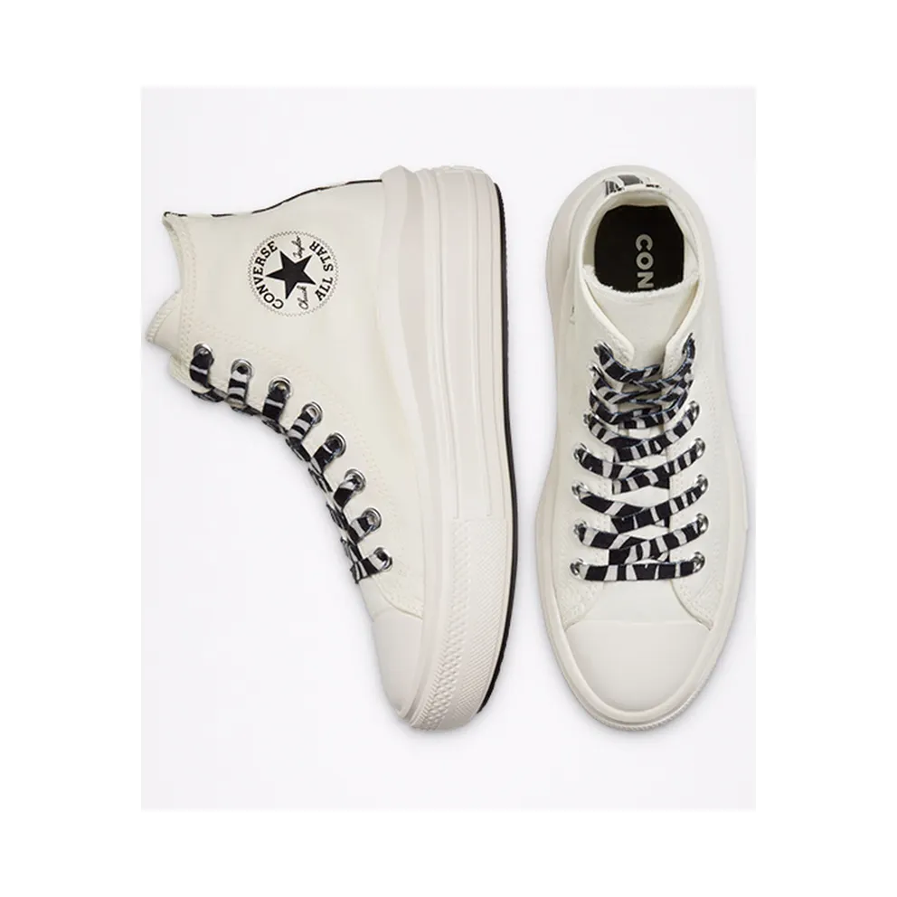 Converse Archive Print Chuck Taylor All Star Move High Top Egret/black/egret (570974C)
