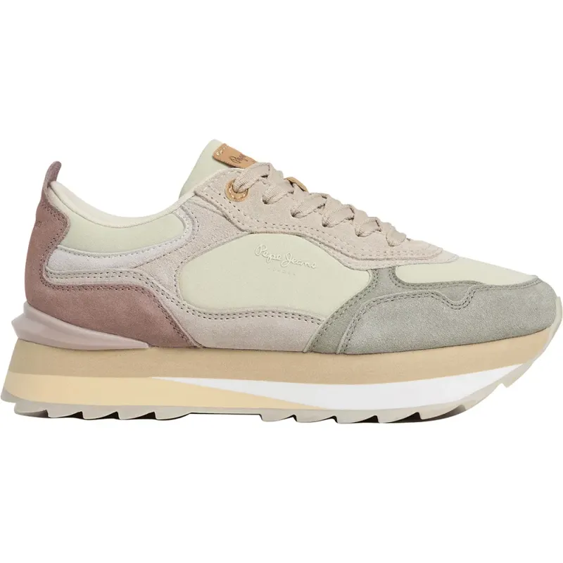Pepe Jeans PèPè sneaker Taupe / Brown / Olijfgroen / Light Green (PLS600063-608)