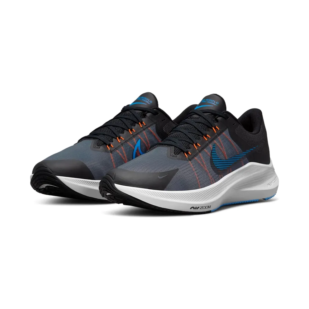 Nike Zoom Winflo 8 “Dark Smoke Grey / Coast / Total Orange / Black” (CW3419-007)